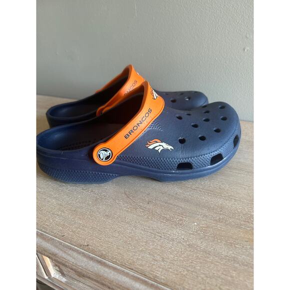 Other - Denver Broncos crocs size 8-9 Women or 6–7 men